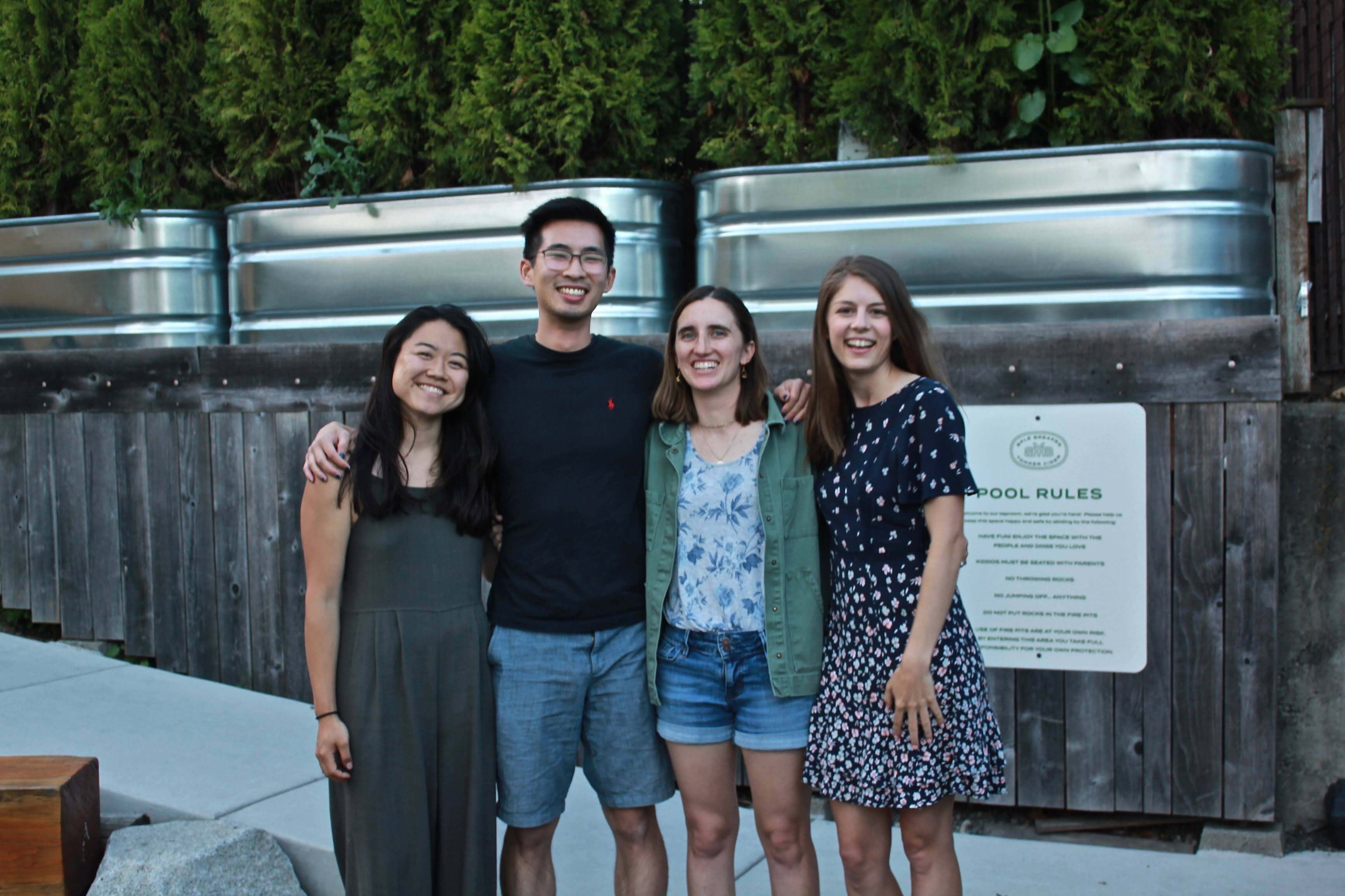 Meg, Keshane, Aya, and Alix
