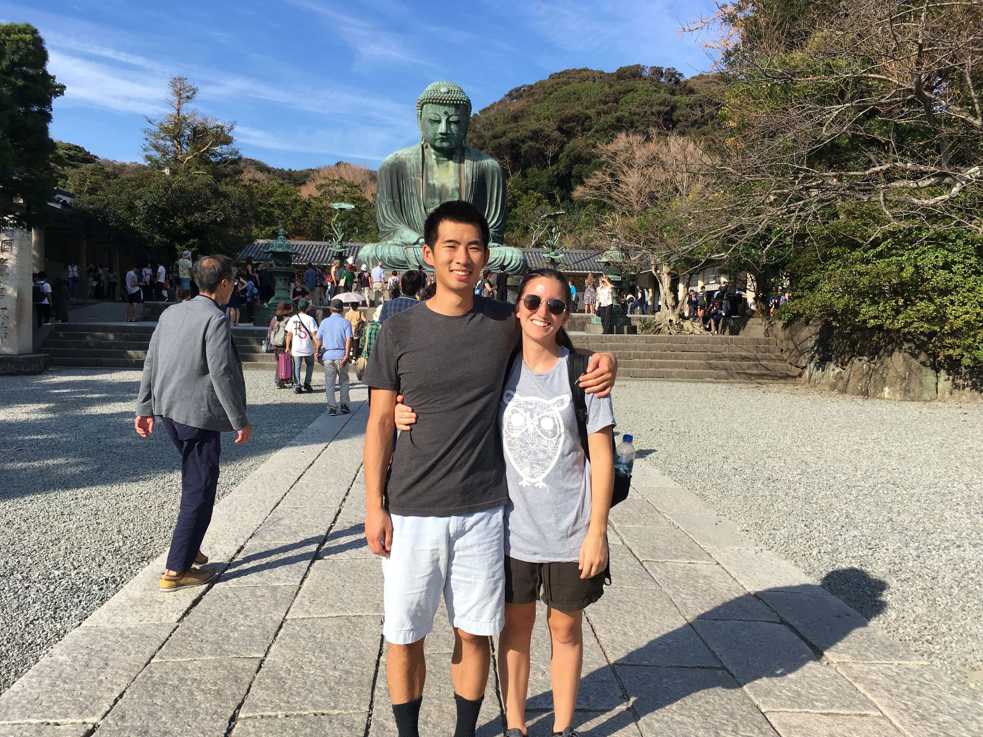 Meg and Keshane at Kamakura