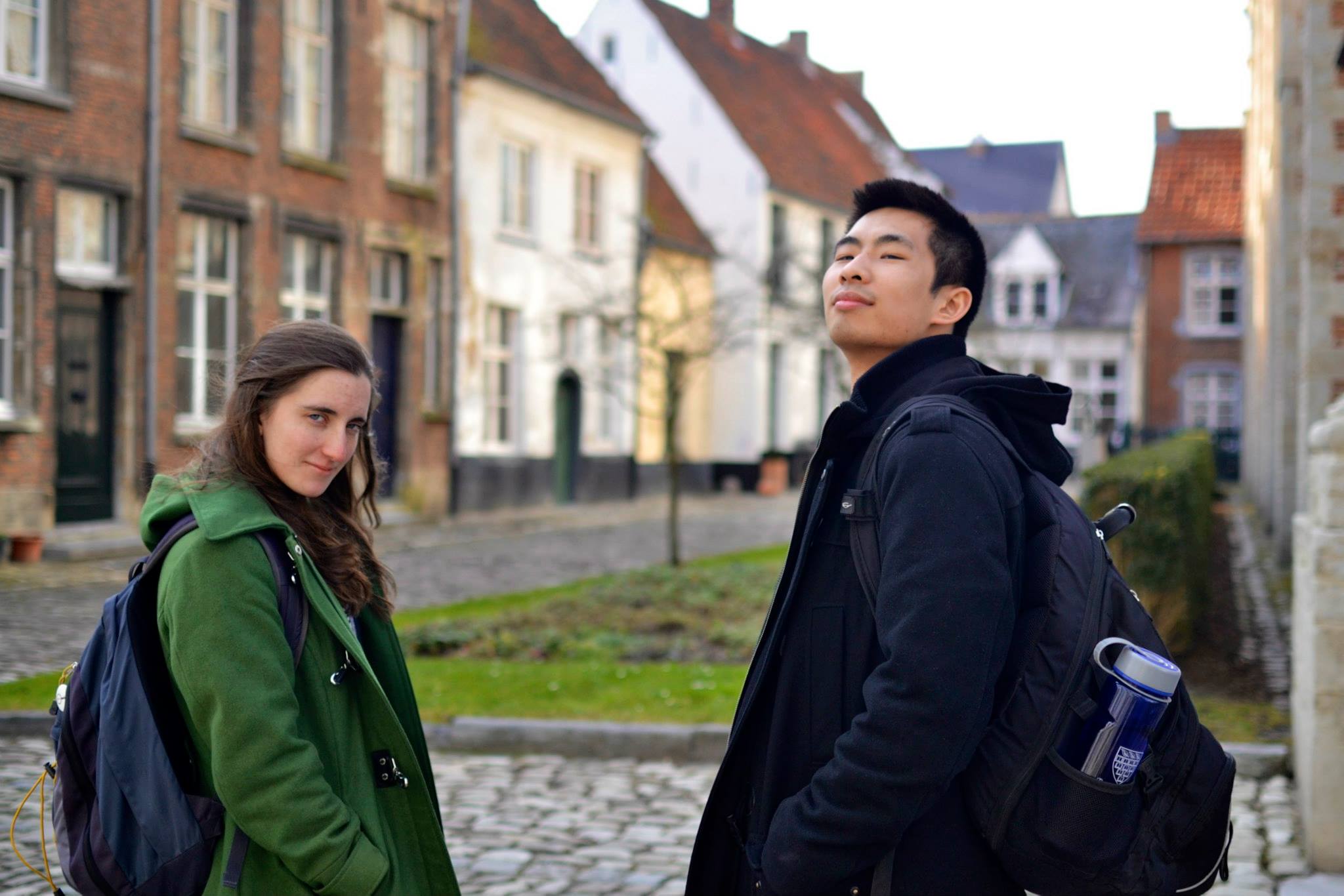 Meg and Keshane staring at camera